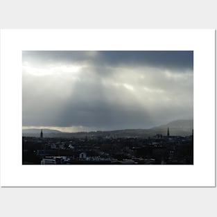 Between two church spires - Edinburgh, Scotland Posters and Art